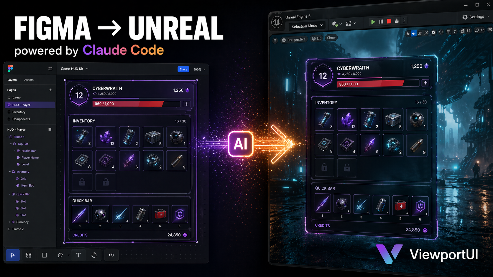 ViewportUI — Figma to Unreal banner