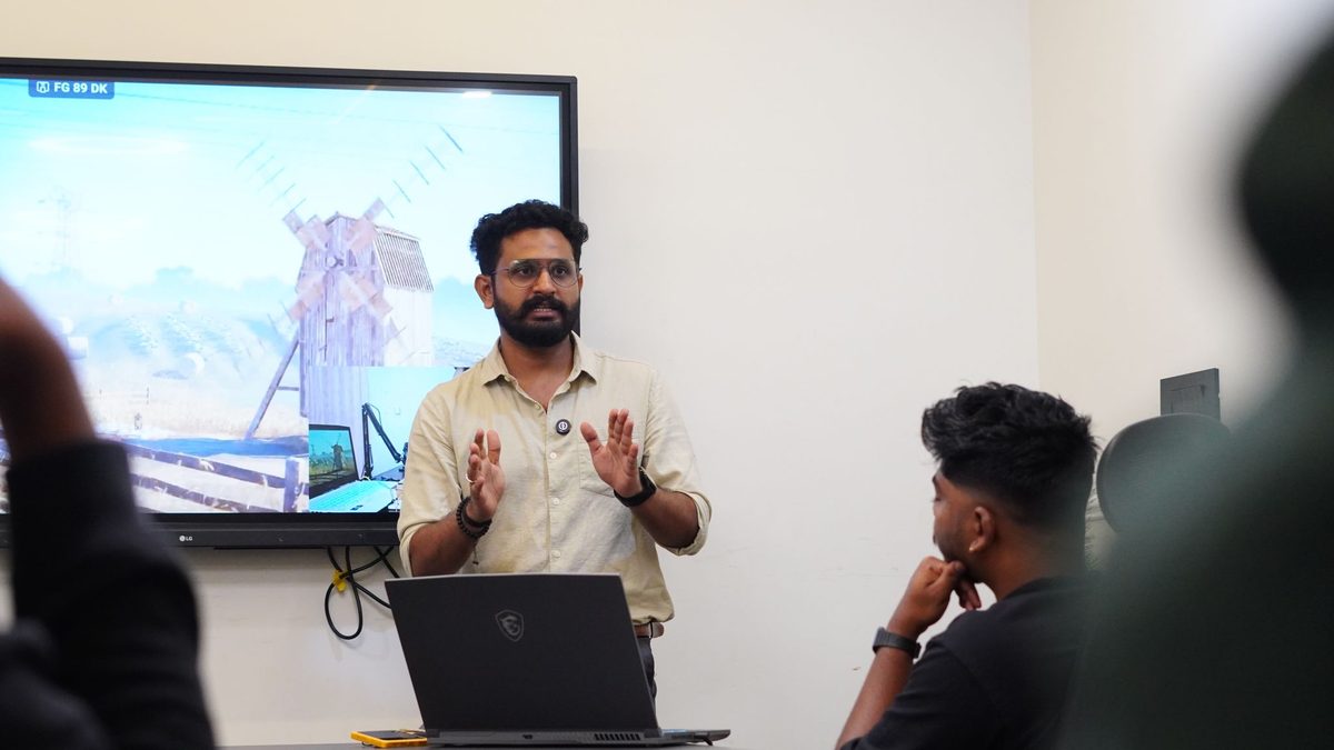 Beyond the Viewport delivering an expert session to the EXR Games team